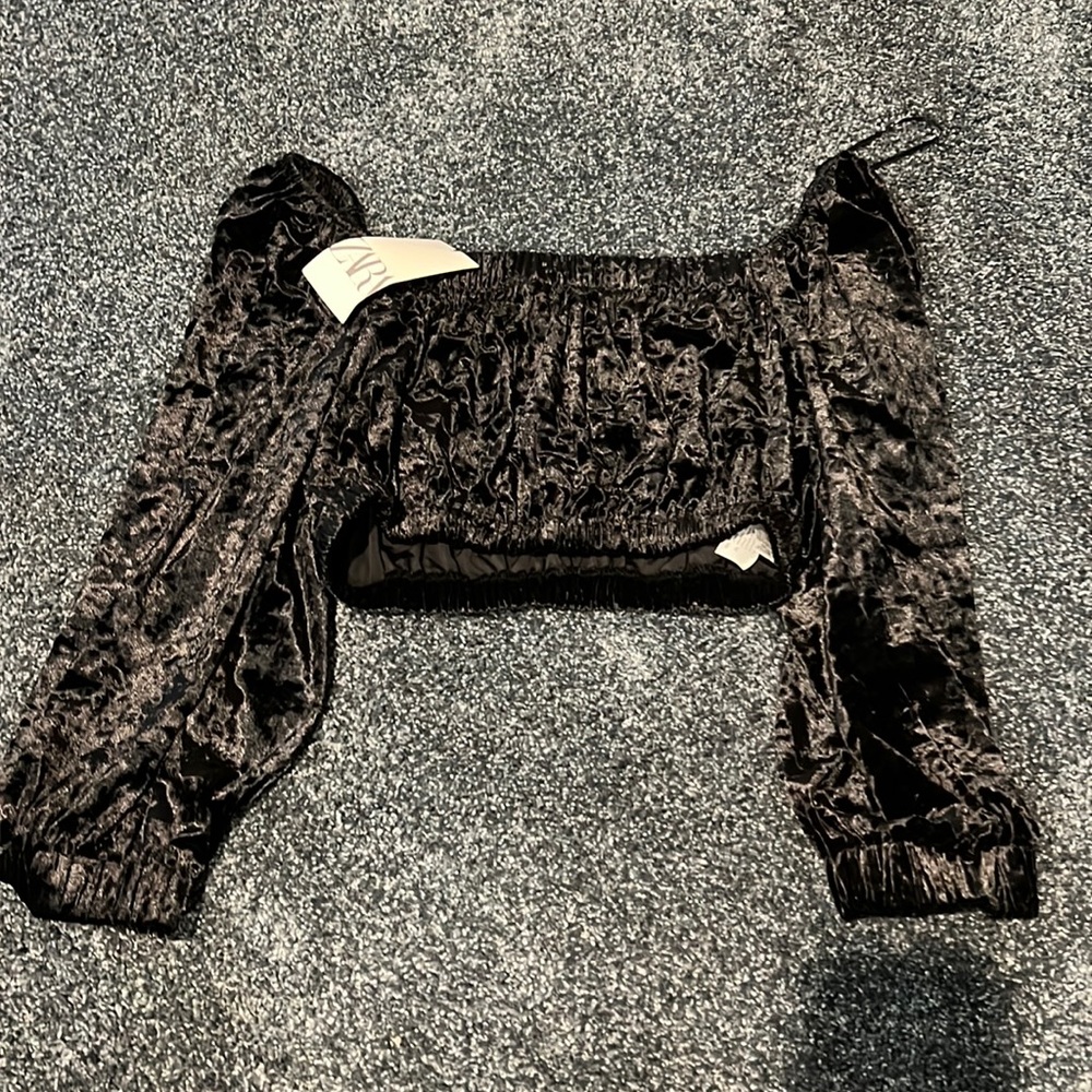 Brand new zara long sleeve crop!!